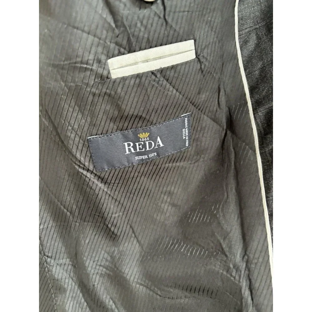 Hugo Boss Mens Blazer Wool Sport Coat US Sz 38R Redo Super 110‎ Grey Plaid